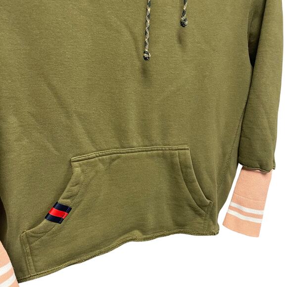 Original Favorites Organic Cotton Green Pullover Hoodie Sweatshirt Womens Small - Picture 2 of 6